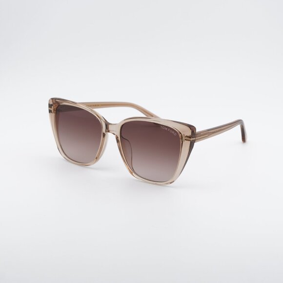 Tom Ford FT0973-K 45F Sunglasses Brown Square Frame, Brown Lenses main image 5